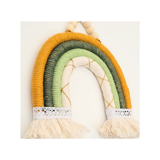 Arc-en-ciel en macramé : une tendance déco qui apporte de la couleur à votre intérieur