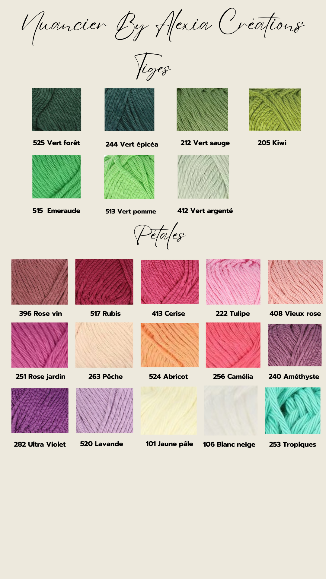 Tulipe en tricotin