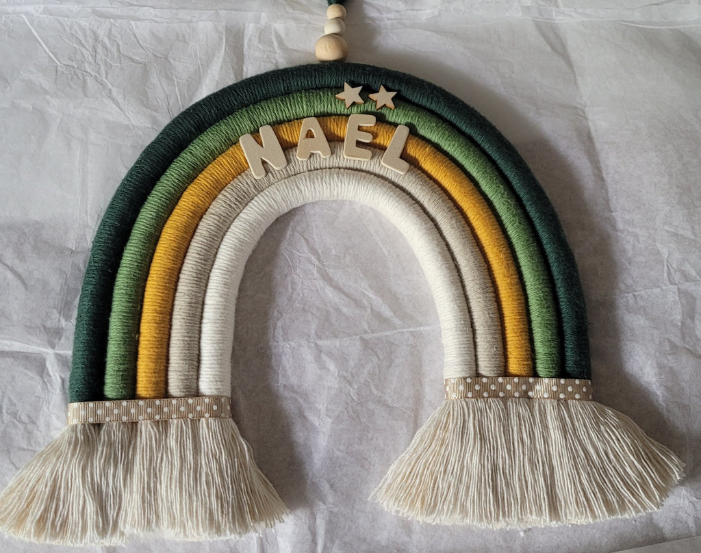 Arc-en-ciel en macramé Aprile