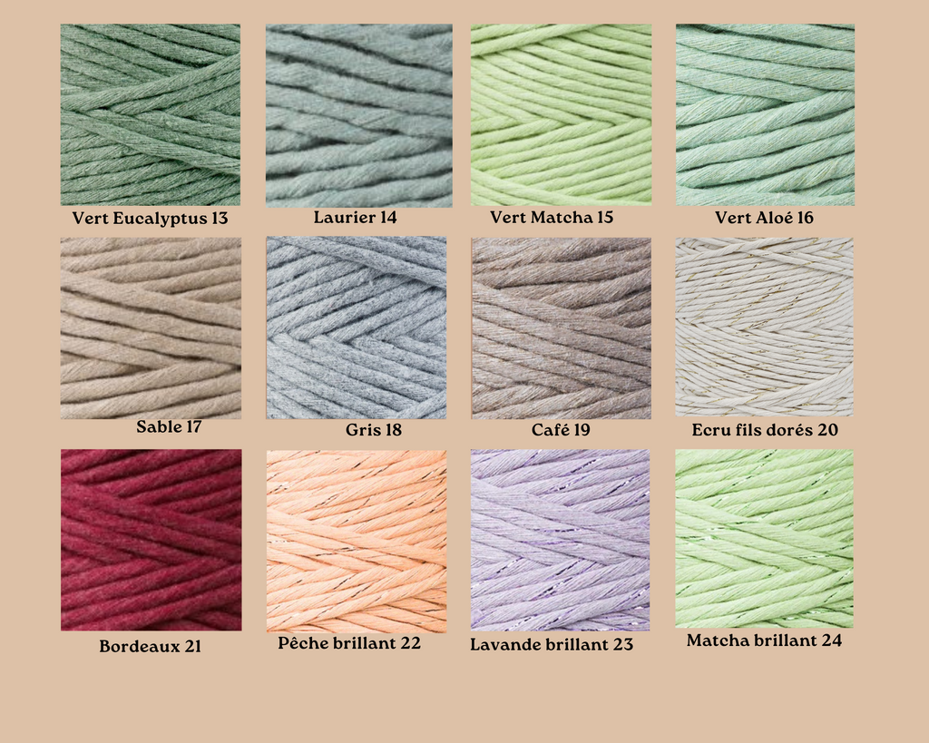 Miroir en macramé Flora