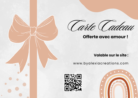 Carte cadeau By Alexia Créations