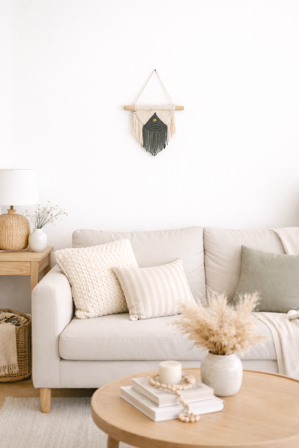 Décoration murale en macramé Emi